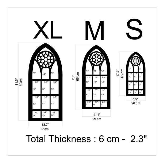 Organizér na zeď Vanute 11 (černá)