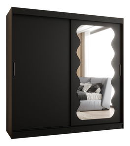 Šatní skříň 200 cm Spock (černá)