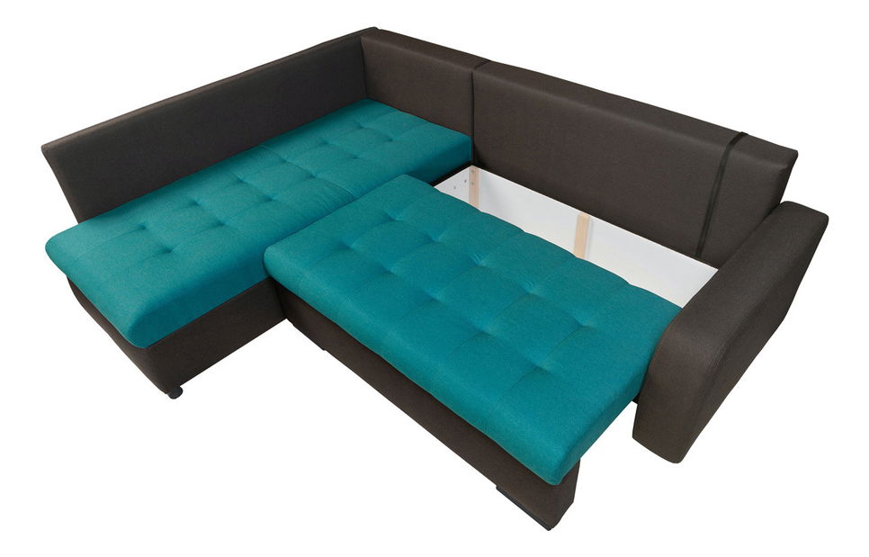 Rohová sedací souprava BRW Olimp Lux 3DL.RECBKMU LED šedá (L) (s osvětlením)