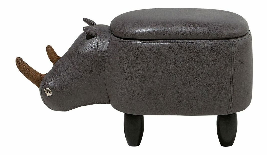 Taburet Rhyme (tmavě šedá)