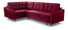 Rohová sedací souprava Aisha (červená) (L)