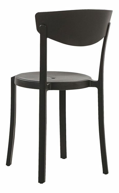 Set 4 ks. jídelních židlí Valerie (černá)