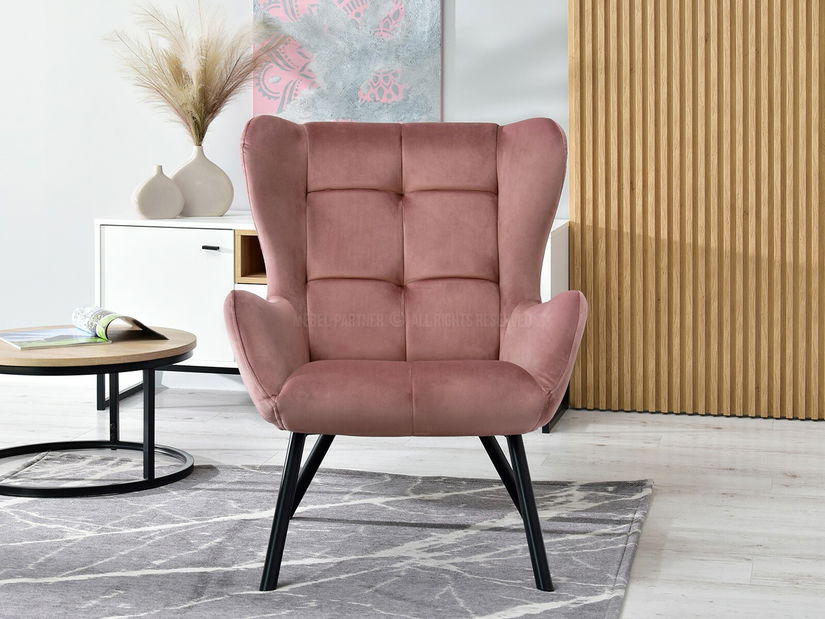 Designové křeslo Norweien (zlatá)