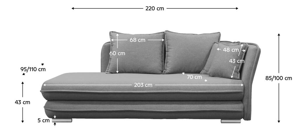 Lenoška s úložným prostorem Limfa (whisper 17) (P) 