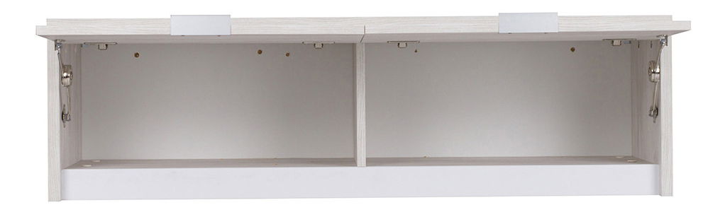 Závěsná skříňka Desayuno SZWISZ (dub bílý + lesk bílý) (bez osvětlení)