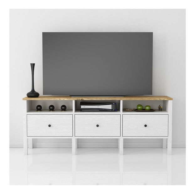 TV stolek/skříňka Franc 26 (bílé dřevo)