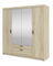 Šatní skříň se zrcadlem Elanor IV (dub sonoma)