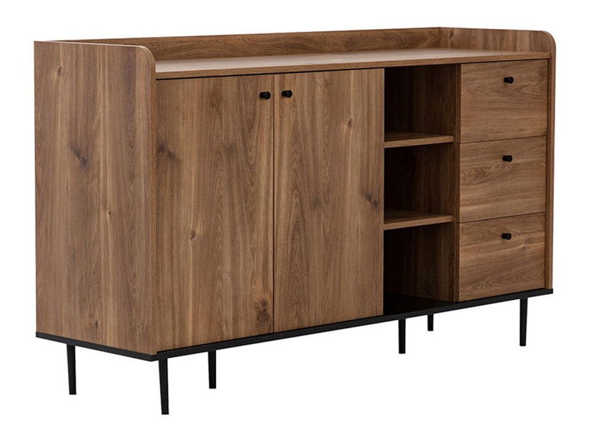 Komoda Percival PC1 (černá + brandy castello)