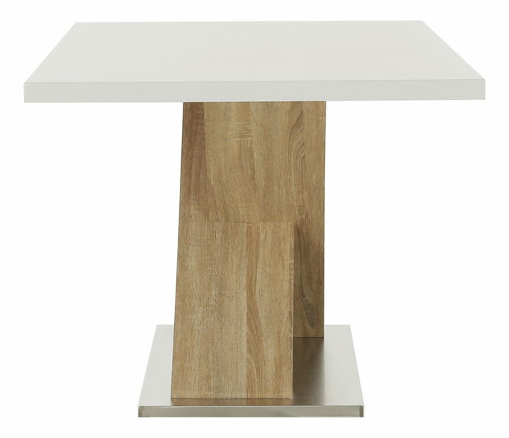 Jídelní stůl 160 cm Farni (bílá + dub sonoma)