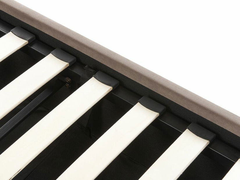 Manželská postel 140 cm Ruthine (béžová) (s roštem a úložným prostorem)