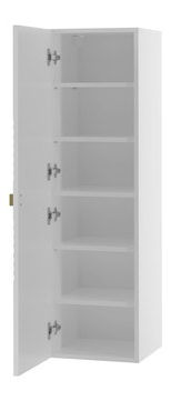 Koupelnová sestava Madrealla I (bílá + lesk bílý + zlatá) (se sifonem)