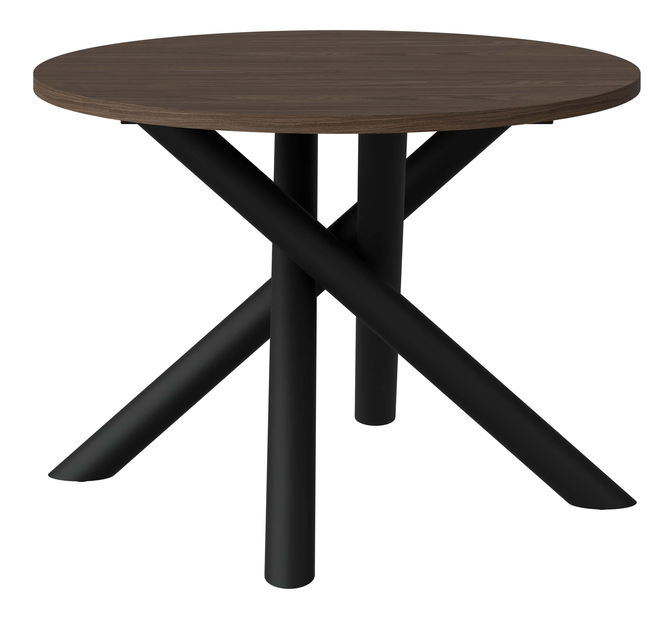 Kulatý jídelní stůl 110 cm Ossla (ořech)