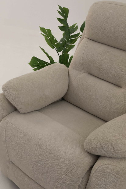 Polohovatelné křeslo Comforto M (krémová)