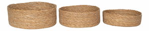 Set 3 ks košíků Brindora (přírodní)