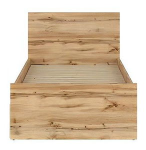 Jednolůžková postel 90 cm BRW Nuis LOZ/90 (bez roštu a matrace) (dub wotan)