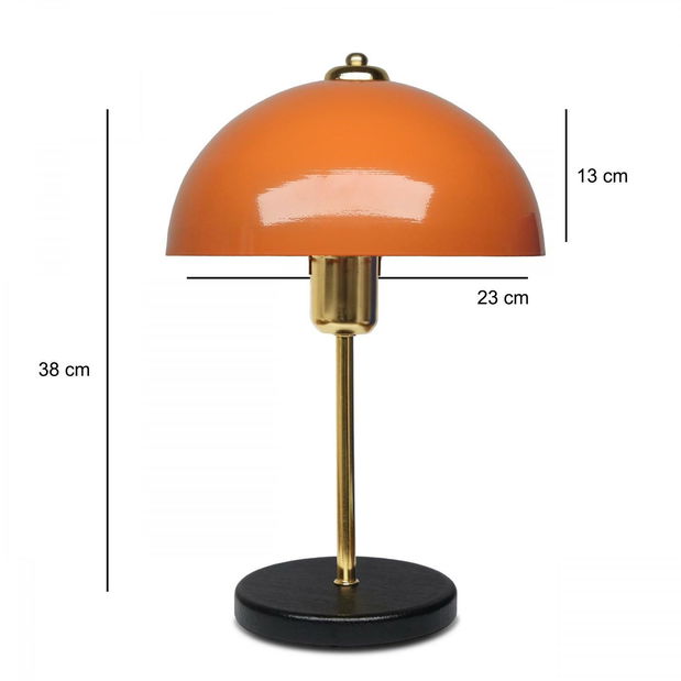 Stolní lampa Autero 3 (červená + černá)