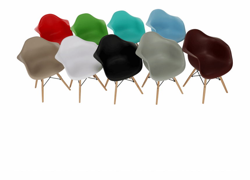 Jídelní židle Damiron PC-019 (červená)