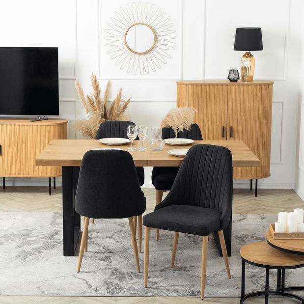 Jídelní židle Trasladal (černá)