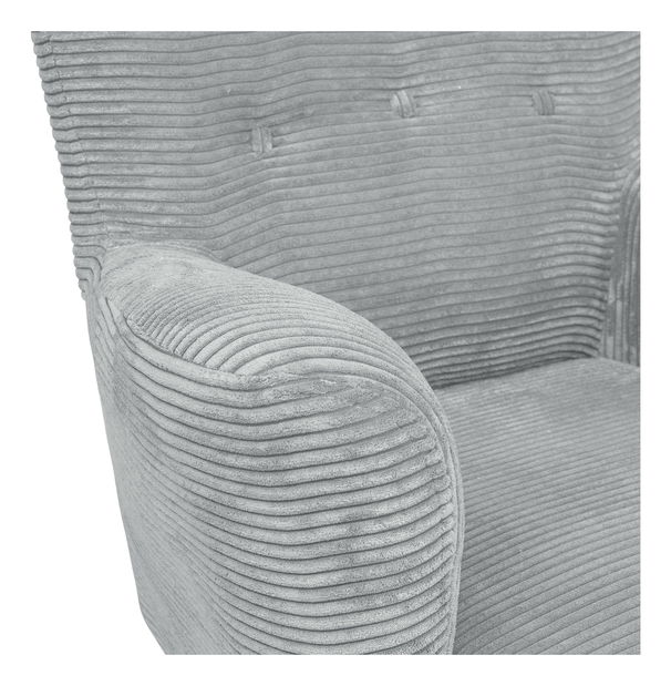 Křeslo ušák Pasos (světle šedá)