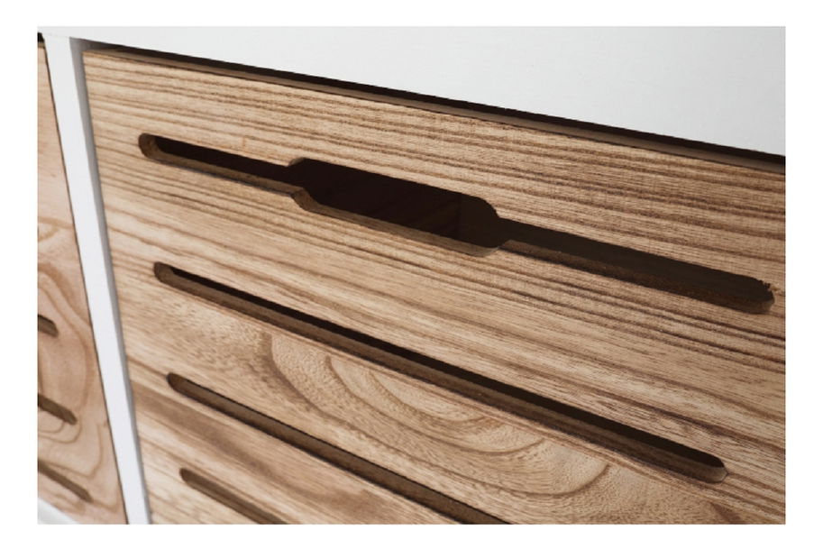 Lavice Tordo (bílá + medová)