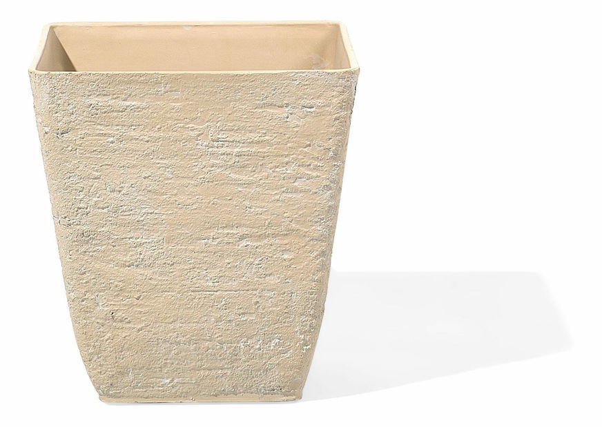 Set 2 ks. květináčů DOLES (kámen) (béžová)