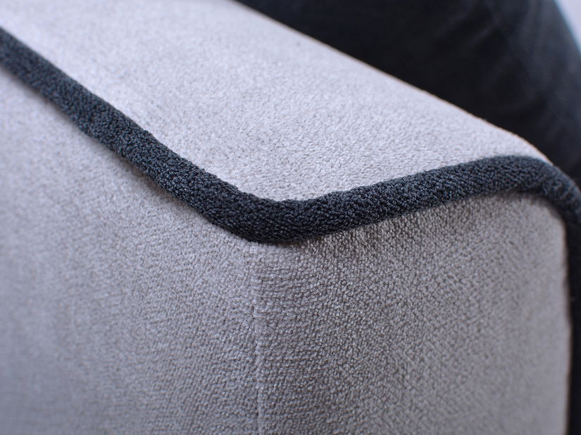 Pohovka Stellaria (světle šedá + černá)