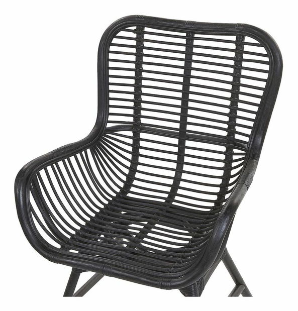 Zahradní ratanové křeslo Toglo (černá)