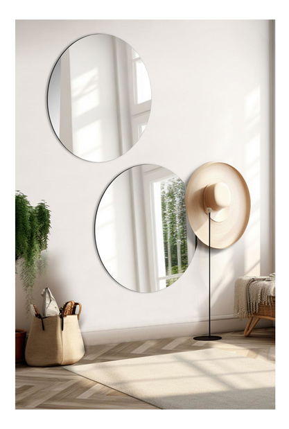 Set 2ks. zrcadel Moluvu 7 (stříbrná)