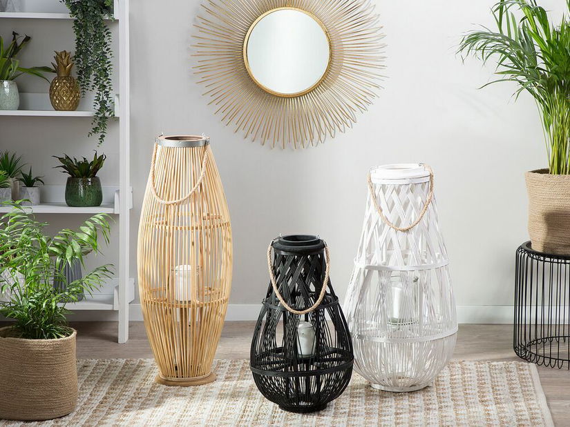 Lucerna TANIHI 84 cm (kov) (světlé dřevo)