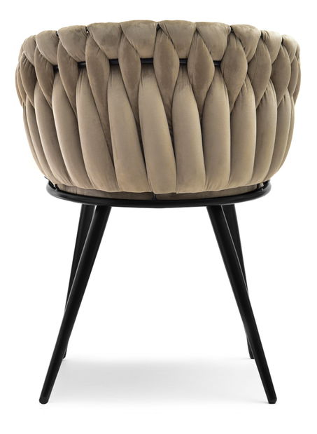 Jídelní židle Radio (béžová + černá)