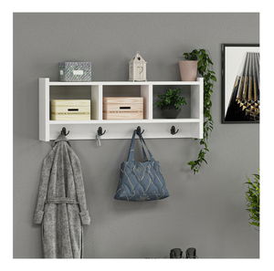 Nástěnný věšák Dekube 1 (bílá)