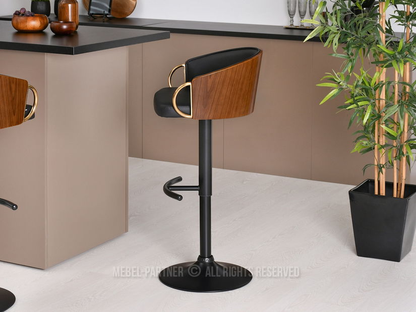 Židle Elviria H (ořech tmavý + černá)