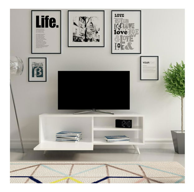 TV stolek/skříňka Venedikt (bílá)