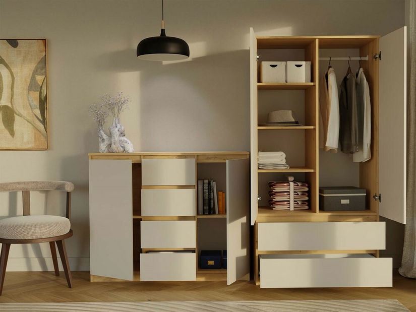 Komoda Musecalo 8 (dub artisan + kašmír)