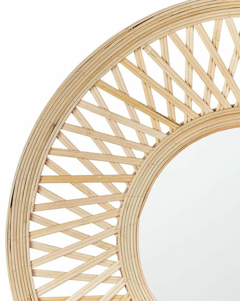 Nástěnné zrcadlo Bertil (světlé dřevo)