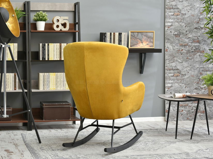 Křeslo Nesí (žlutá + černá)