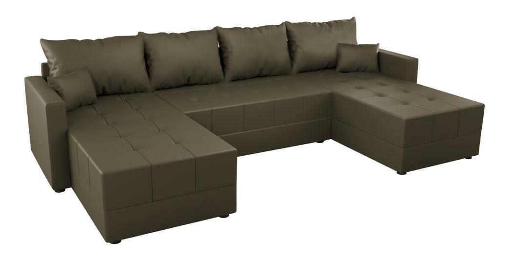 Rohová sedací souprava U Duna (hnědá)