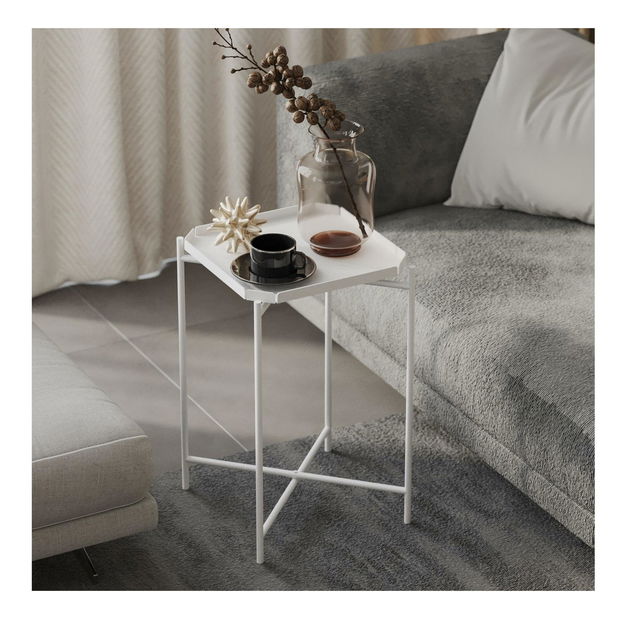 Konferenční stolek Museli 8 (bílá)