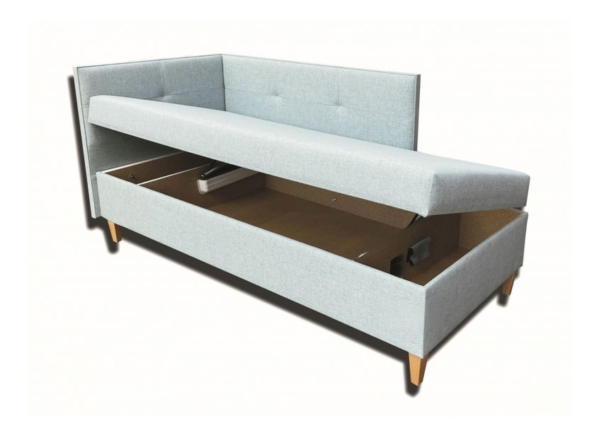 Jednolůžková postel (válenda) 80 cm Alissa (se sendvičovou matrací Erik) (L)