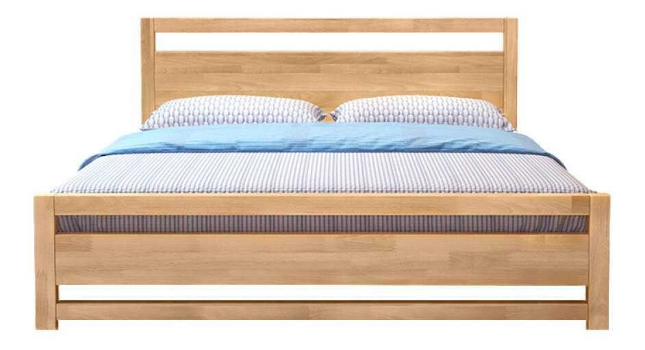 Manželská postel 180 cm Senalan (přírodní) (s roštem) (s úl. prostorem)