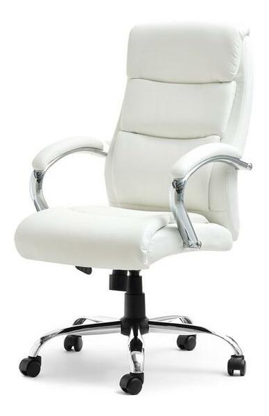 Křeslo Luxus (bílá + chromová)