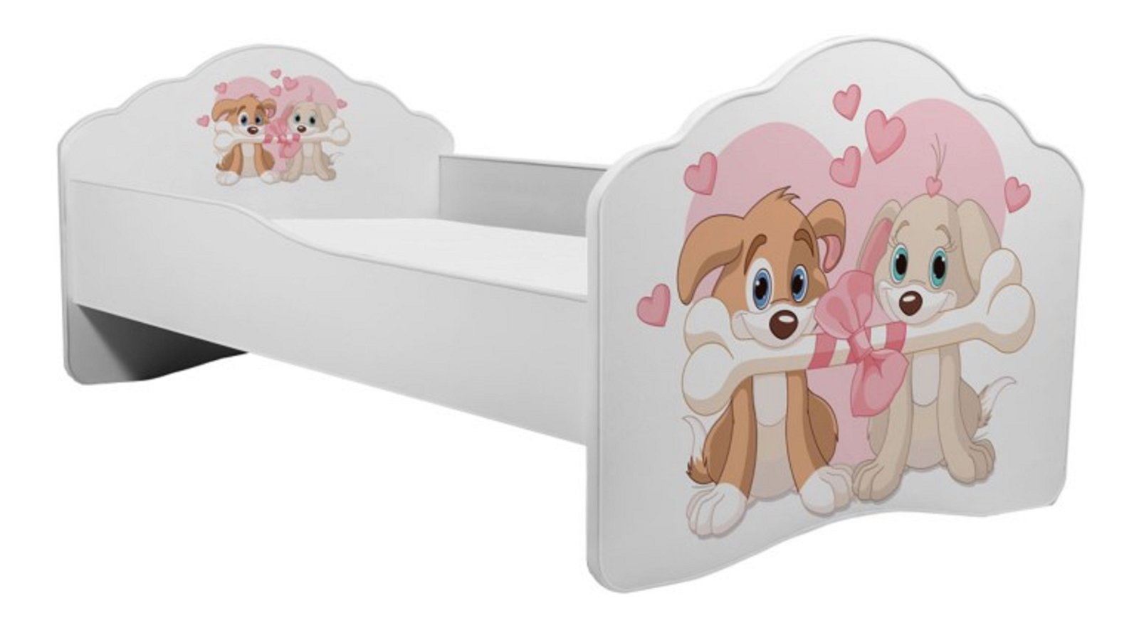 Dětská postel 140x70 cm Cassi (S roštem a matrací) (pes)