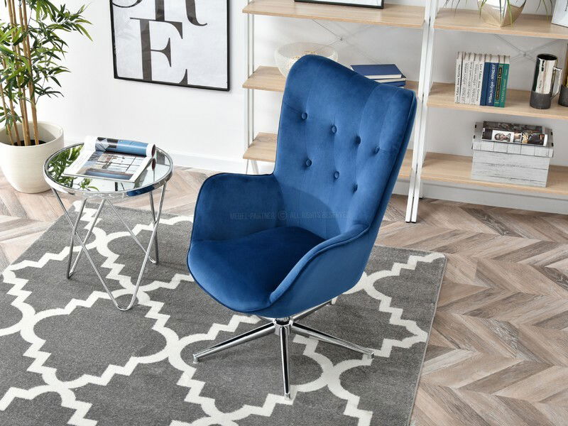 Křeslo Truni (námořnická + chromová)