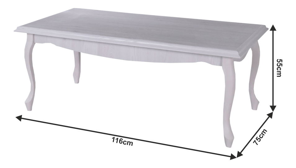 Konferenční stolek Valiara DA20 (bílá)