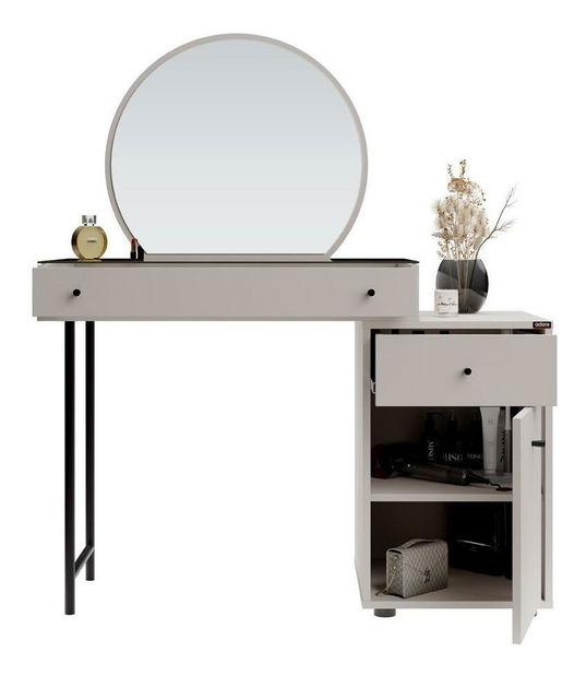 Toaletní stolek Trinity 3 (bílá) (se zrcadlem)