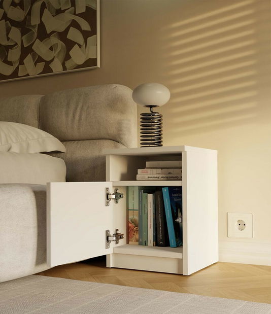 Noční stolek Gustaban 2 (bílá)