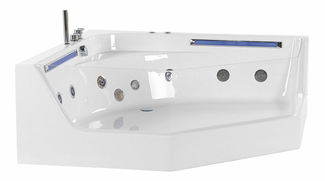 Vířivka s tryskami Cooper (bílá) (s LED osvětlením)