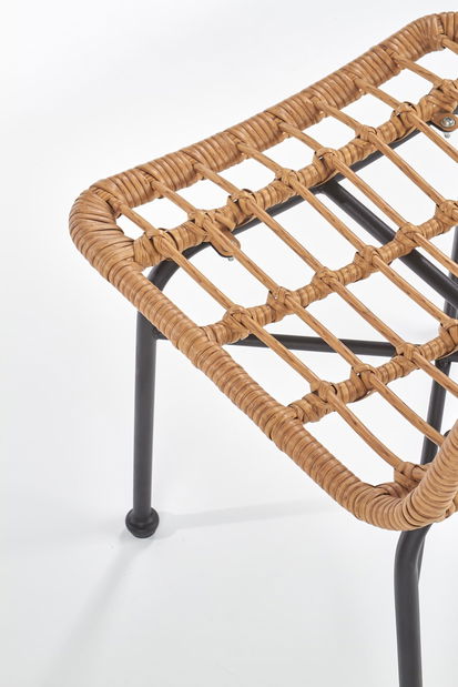 Ratanová židle Katharine (přírodní + černá)