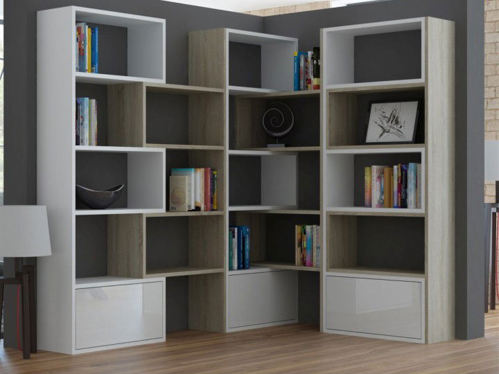 Regál Unwest (bílá + černá)