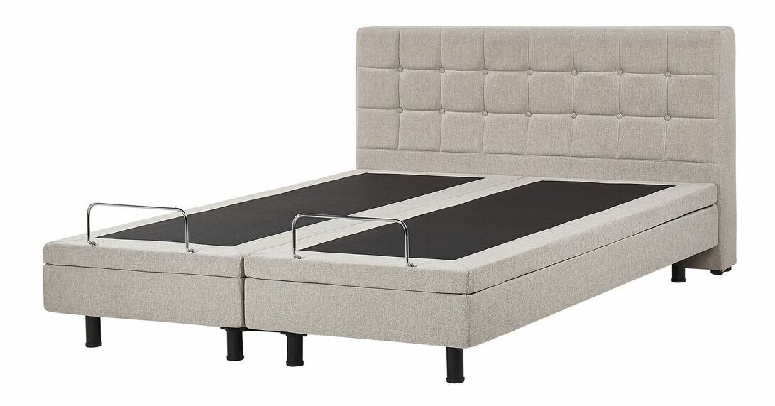 Manželská postel 180 cm DUCHE (béžová)